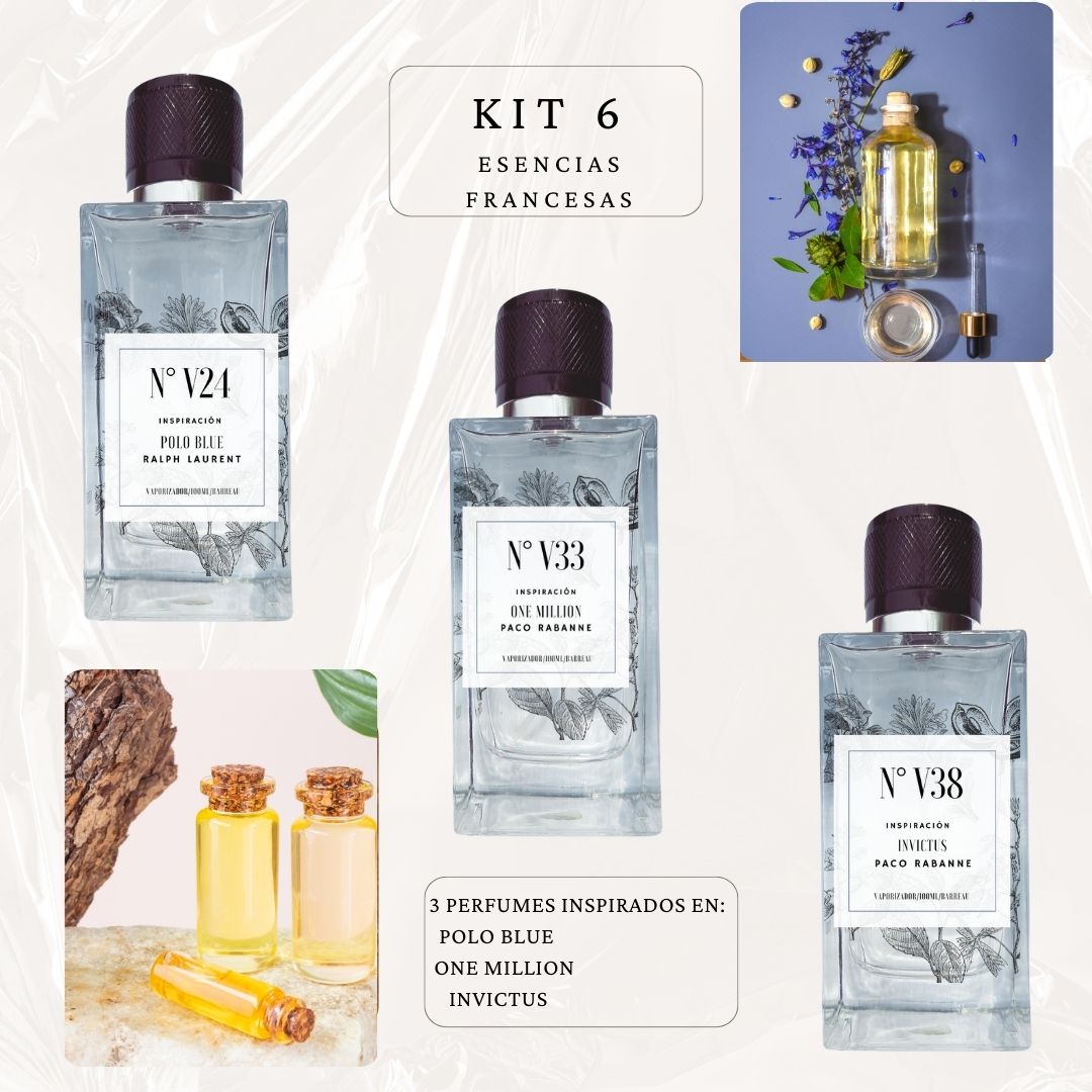 Kit Perfume Trio - Polo Blue + Invictus + 1 Million